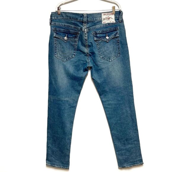 True Religion Geno Slim Flap Pocket Jeans Mens 36/34 - Picture 2 of 8